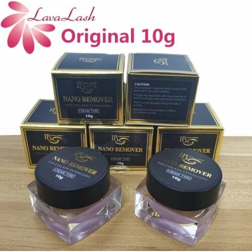 5 bottles Original IB NANO REMOVER For Eyelash Extensions Cream TYPE 10g Fase Eyelash Glue Remover Zero Stimulation Lash tools