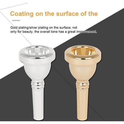 Trombone Baja 6 1/2 pull nozzle No. 6 half AL mouthpiece fine tenor trombone mouthpiece silver plated accessories wholesale