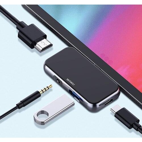 USB Hub for iPad Pro Type C USB 3.0 HUB HDMI Stereo Type C Hub for Huawei Xiaomi Mobile Phone USB C Hub for MacBook Pro 13 HUB