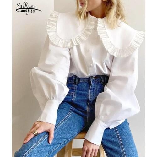 2021 Fashion Summer Tops Plus Size Lace Blouse Women Shirt Sexy Hollow Lace Shirt Flare Sleeve Womens Clothing Blusas 0103 30