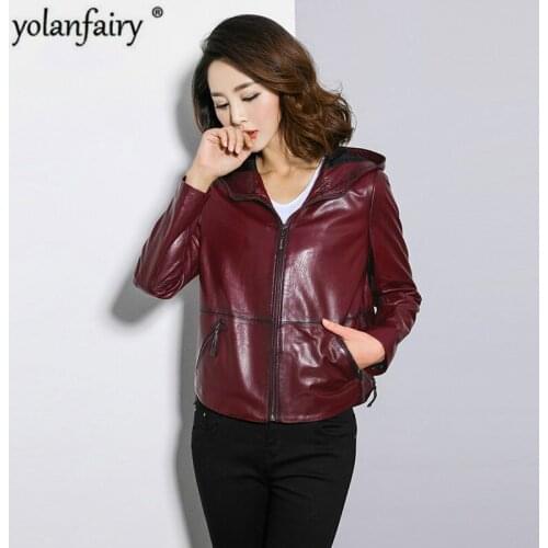 Genuine Leather Jacket Women Sheepskin Real Leather Jacket Korean Slim Coat Women Clothes 2020 Chaqueta Mujer 17D41 YY984