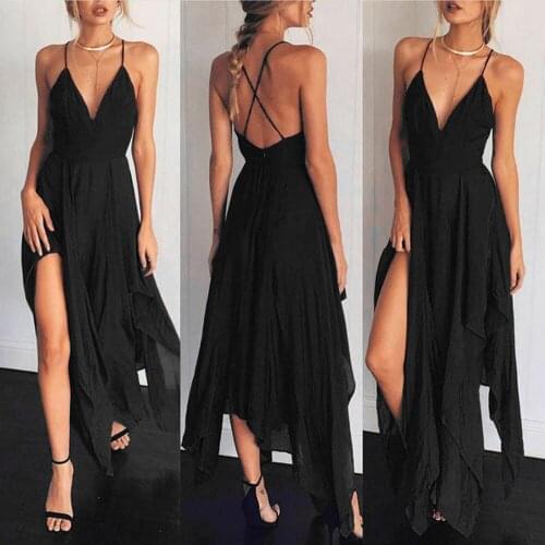 Elegant Dress Summer Women Boho Long Evening Party Cocktail Casual Beach Dress Sundress Vestidos Largos De Verano Casual