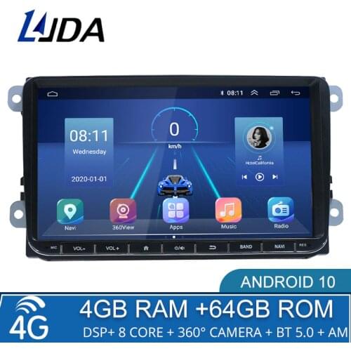 4G+64G Android 10 Car Multimedia Player For Volkswagen VW Passat B6 Touran GOLF5 POLO jetta 2 Din Radio no dvd GPS Stereo DSP