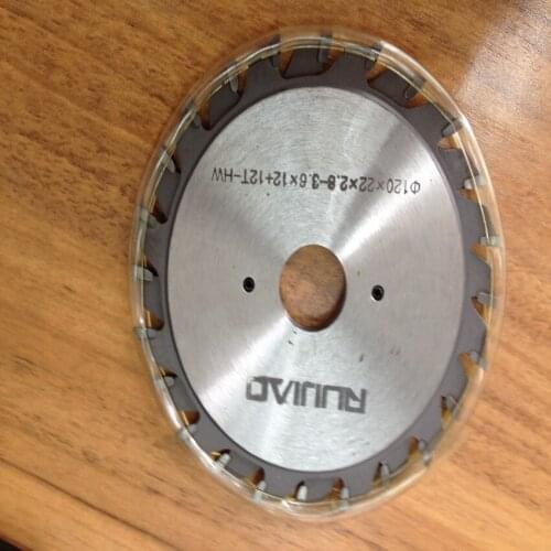 Free shipping of 1 Pair of 120*2.8-3.6*22/20*12+12 TCT Adjustable scoring saw blade for PVC pipes/Aluminum profile scoring work