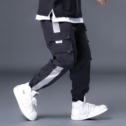Plus 7XL 6XL 5XL XXXXL Streetwear Jogger Ribbons Trousers Men Hip Hop Sweatpants Trousers Letter Printed Cargo Harem Pants