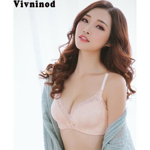 New fashion style embroidery push up bra big size female underwear Female Underwire Lingerie Floral Bralette Gather Brassiere