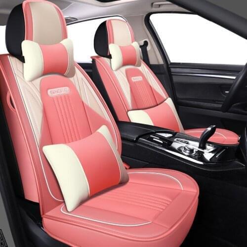 High quality Leather Car seat covers For mercedes w203 w204 vito w124 w639 ml benz 190e cla 45 amg w169 w210 e class accessories
