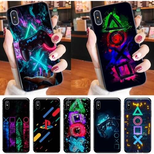 Buttons PS Phone Case for iPhone 11 12 mini pro XS MAX 8 7 6 6S Plus X 5S SE 2020 XR