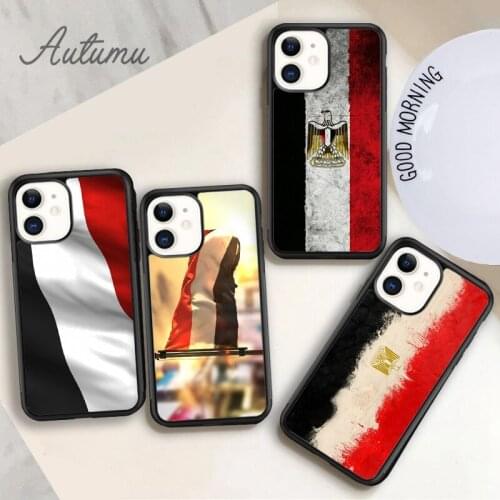 Yemen Flag Coat of Arms Phone Case for iPhone 11 12 Pro Max mini X XR XS SE 2020 5 6S 7 8 Plus Samsung Galaxy S8 S9 S10 Cover