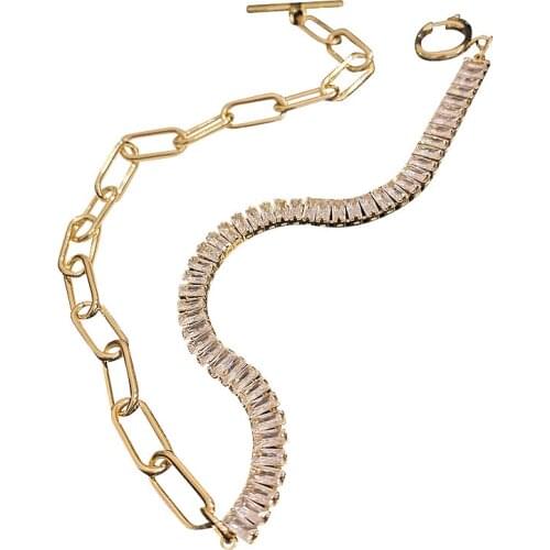 Raza Geometric Ins Cold Wind Personality Clavicle Chai Fashion Net Red Temperament Necklace