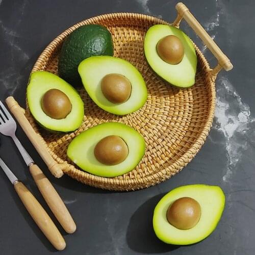Fake Avocado Artificial Fruit Avocado Model Fruit Shop Cabinet Display Decoration Props Kitchen Accessories Decoration Home