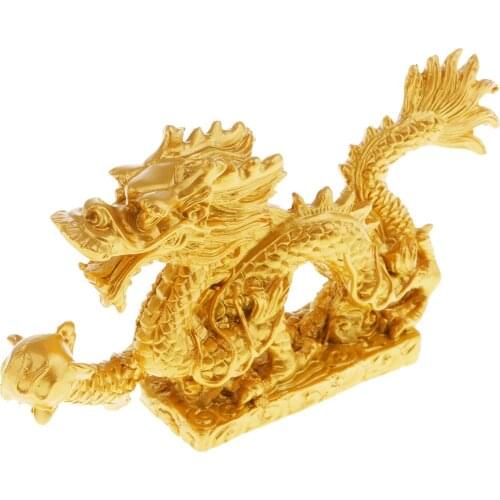 Chinese Traditional Dragon Sculpture Statue Home Office Desk Ornament Gift#1