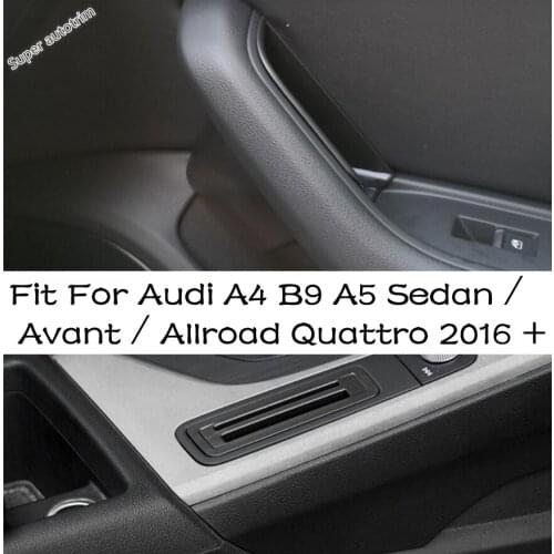 Shift Gear Box Volume Adjust Button / Multimedia Knob Cover Trim For Audi A4 B9 A5 Sedan / Avant / Allroad Quattro 2016 - 2020