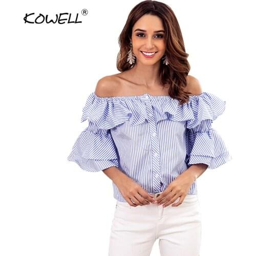 KOWELL Blouses With Sleeves