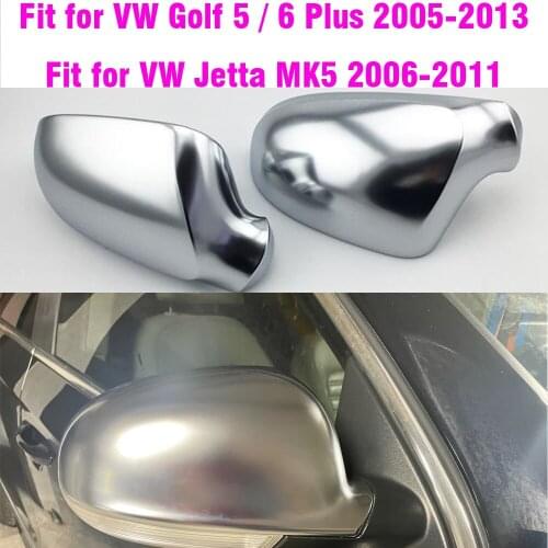 Rearview Mirror Cap Cover Chrome For VW Golf Jetta MK5 06-09 Passat 2003-2005 Car Accessories
