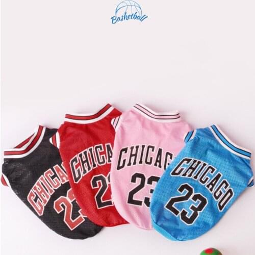 Pet Summer Vest Medium Small Sized Mesh Teddy Golden Retriever Basketball Vest Pet Dog Clothes