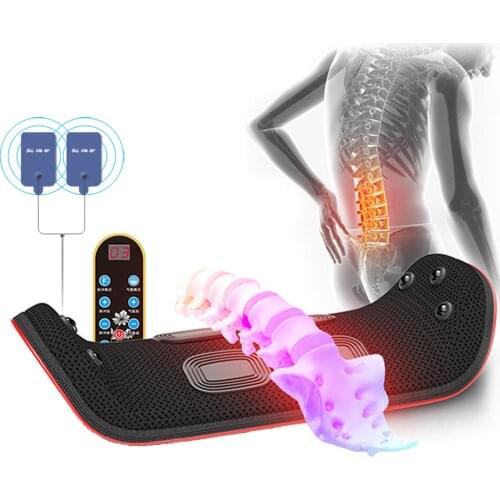 Electric Lumbar Traction Device Waist Back Massager Vibration Massage machine Lumbar Spine Support Waist Relieve fatigue