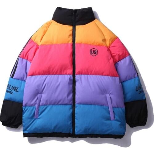 Men Hip Hop Winter Parkas Warm Thick Jackets Windbreaker Streetwear