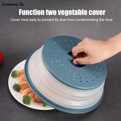 Microwave Heating Cover High Temperature Resistant Foldable Oil Splash-proof Cover Special Hot Dish Cover Fresh-keeping Cover