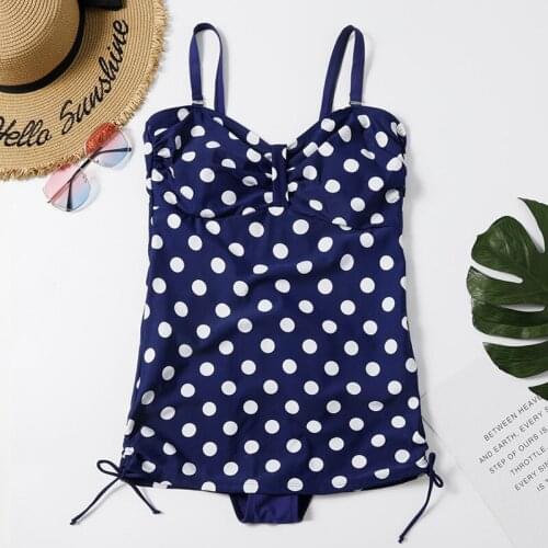 2021 New Fashion Ladies Wave Point Swimsuit Sexy Slim Halter Neck Small Fragrant One-piece Swimsuit Swimsuit Bikini