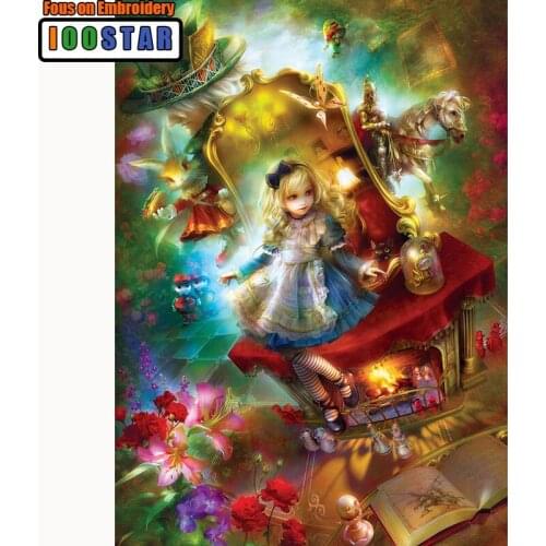 NEW 3D Diamond Painting Cross Stitch Cartoon Girl Christmas Crystal Needlework Diamond Embroidery Full Diamond Decorative