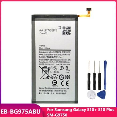 Original Phone Battery EB-BG975ABU For Samsung Galaxy S10+ S10 Plus SM-G9750 Replacement Rechargeable Batteries 4100mAh