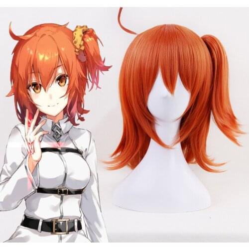 Game Fate Grand Order Cosplay Wigs Fujimaru Ritsuka Cosplay Hair Wig Heat Resistant Synthetic Wig Halloween Party Women Wigs