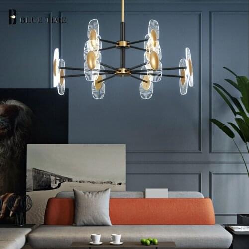 Luxury Light Modern Led Pendant Lamp For Living room Dining room Kitchen Art Decoration Home Pendant Light Luminaires 220V 110V