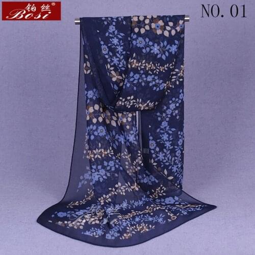 Summer chiffon schal scarves for women ladies thin scarf luxury brand Flowers shawl hijab bandana scarfs for ladies long Print