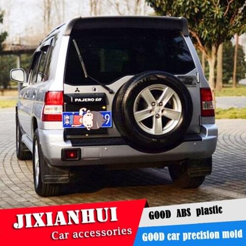 For Pajero V23 Spoiler 1996-2004 Mitsubishi V23 Pajero Spoiler WDK ABS plastic Material Car Rear Wing Color Rear Spoiler
