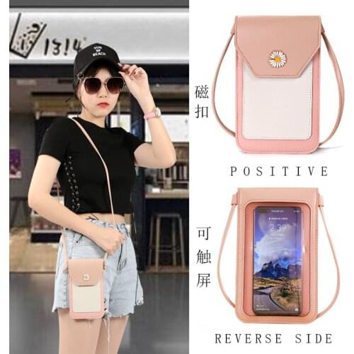 Touch Screen Cell Phone Purse Smartphone Wallet Leather Shoulder Strap Handbag Women Bag for Iphone Samsung Huawei xiaomi bag