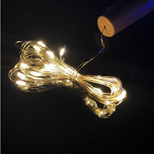 2M LED Garland Copper Wire Corker String Fairy Lights for Glass Craft Bottle New Year/Christmas/Valentines Wedding Decoration