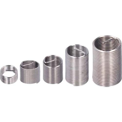 20Pcs M12x1x1D/1.5D/2D/2.5D/3D Stainless Steel Helical Threaded Insert Wire Screw Bushing Helicoil Thread Repair Recovery Kit