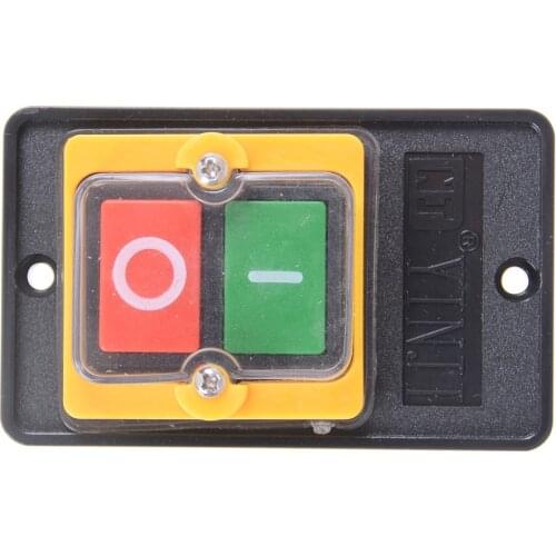 10A 380V KAO-5 WaterProof ON/OFF Push Button Machine Drill Switch Plastic Motor