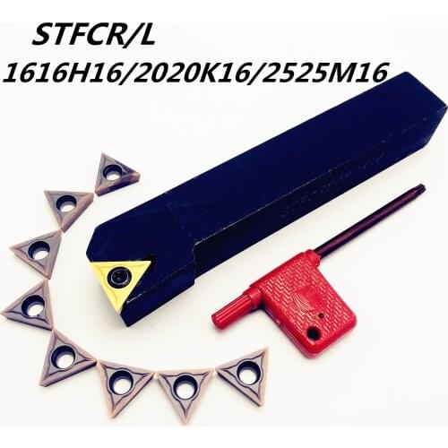 1PCS STFCR1616H16 STFCR2020K16 STFCR2525M16 external tool holder 91 degree S-type screw holder for TCMT16T304 cutting tools