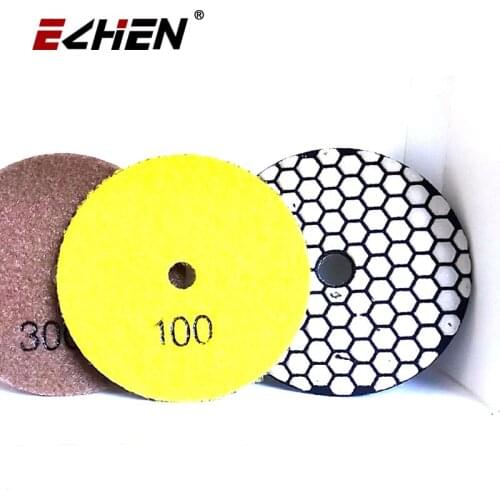 100mm dry polishing pad 4 inch Sharp type diamond polishing pads For Granite Marble Sanding Disc For Stone