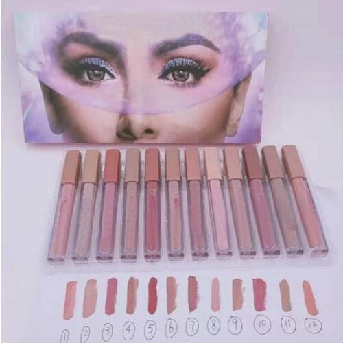 New Sealed Beauty Matte Liquid Lip Stick Lipstick 12pcs set Lip Gloss