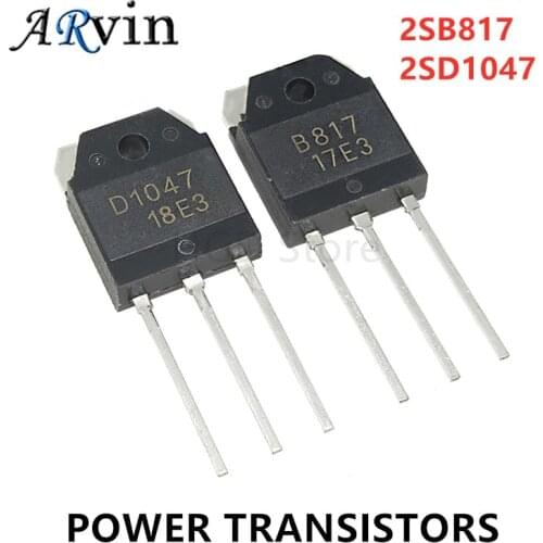 5PCS 2SB817 2SD1047 TO-3P D1047 B817 POWER TRANSISTORS TO-247