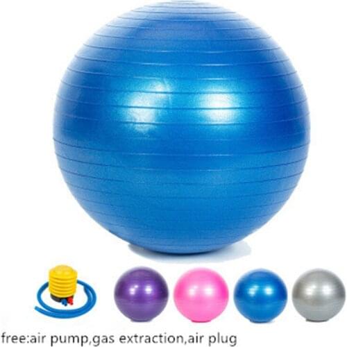 55cm Inflatable Fitness Ball Yogaball Pelota Pilates Equipment Balance Exercise Yoga Fit Ball Fitball Bola De Pilates Ballon Gym