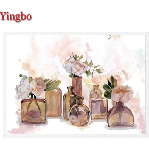 5d diamond embroidery Paris Perfume Flower diamond painting cross stitch rhinestone DIY diamond mosaic home decoration