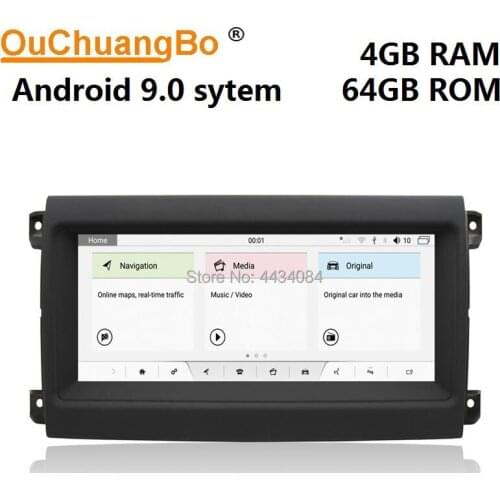 Ouchuangbo IPS screen car gps head units for Discovery 5 L462 Freelander 2016-2019 support 1080P octa core 4+64 android 9.0 OS