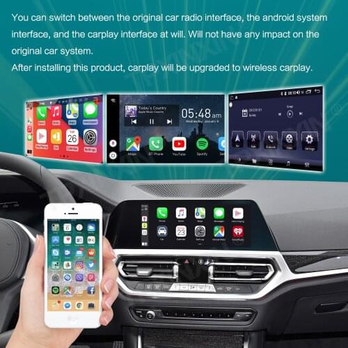 Carplay AI Box Radio Upgrade For Mercedes-Benz GLC Class 2018 - 2020 Android 9 Car Multimedia Player For Apple Carplay TV Box