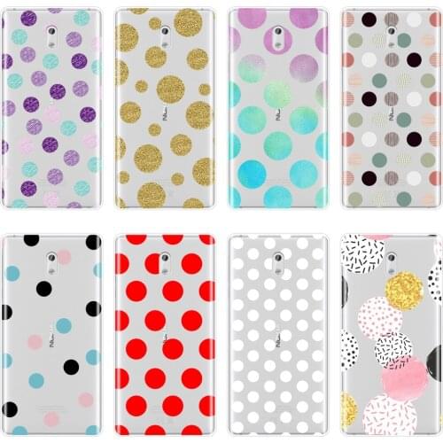 Red Dot White Point Girl Golden Purple Green Back Cover For Nokia 7 Plus X6 Soft Silicone Case For Nokia 1 2 3 5 6 8 Phone Case
