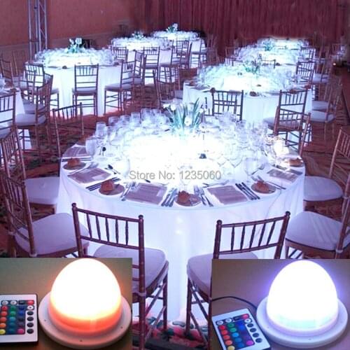 DHL Free Shipping 5PCS Super Bright lighting remote control RGB Led Light Source For Led Furniture Cube Ball Bar wedding event