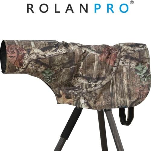 ROLANPRO New Color Rain Cover Raincoat for Telephoto Lens Rain Cover/Lens Raincoat Army Green Camo Guns Clothing L M S XS XXS