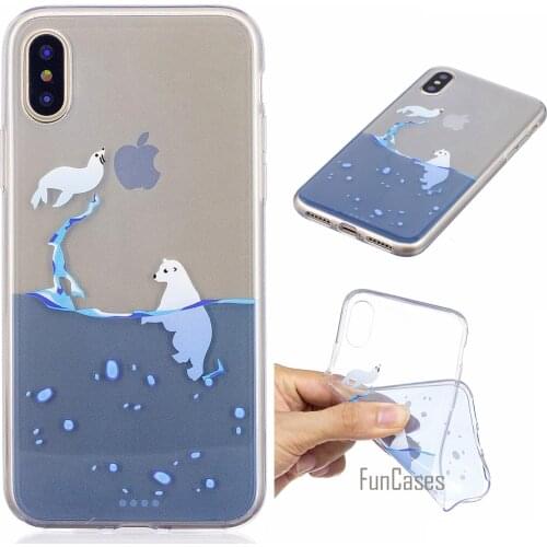 Playing Seals Phone Case for Samsung Galaxy S8 Plus A3 A5 2016 J3 J5 Prime J7 2017 Soft TPU Cover Case for iPhone X 8 Plus 7 6 5
