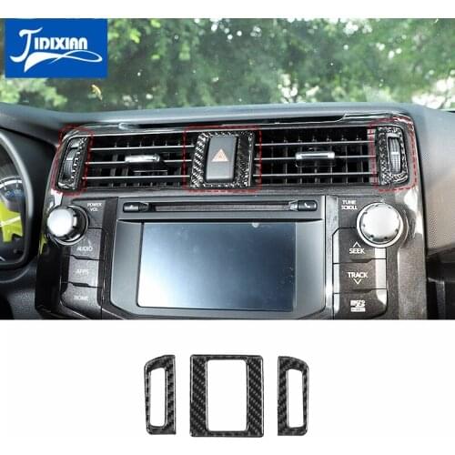 MOPAI Car Central Air Conditioning Outlet Vent Switch Decoration Cover Stickers for Toyota 4Runner 2010+ Interior Accessories