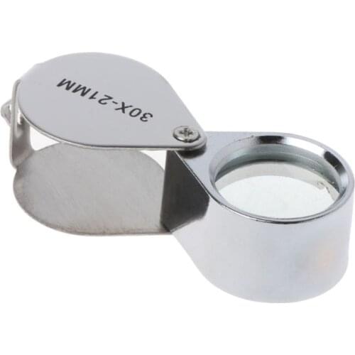 Jewelry Diamond Eye Loupe Magnifier Magnifying Glass Triplet Jewelers 30x21mm