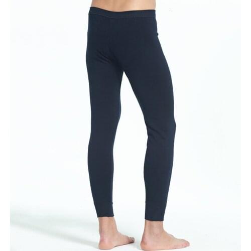 Solid Color Keep Warm Pants Underpant Autumn Winter Mens Bottompants Youth Full Cotton Trousers Leggings