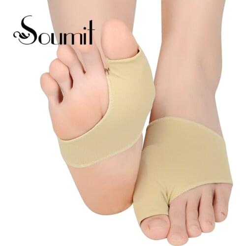 Soumit Leica cloth + SEBS Orthopedic Protection pad Insoles Big toe forefoot Insole Apply to Hallux Valgus and Bunonia Arthritis